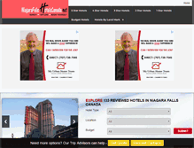Tablet Screenshot of niagarafallshotelscanada.net